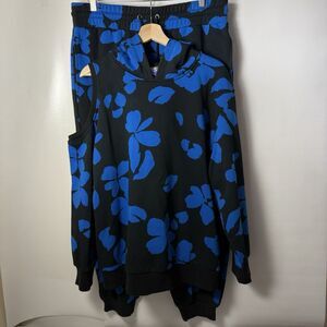 Future Collective Kahlana Barfield Brown Cold Shoulder Hoodie XL/L Sporty Lounge